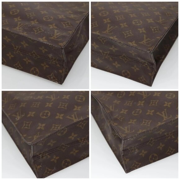 LOUIS VUITTON Monogram Sac Plat Hand Bag M51140 LV Auth BD2205 - Picture 14 of 16